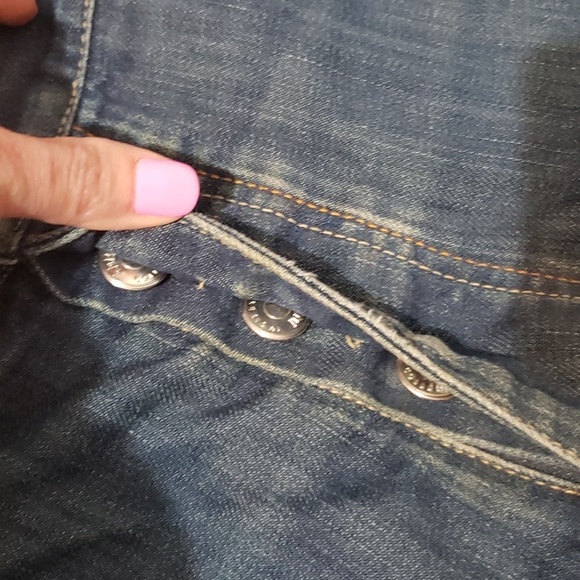 Armani Collezioni Simin T Spa button fly jeans 100% cotton size 36 - Picture 5 of 10